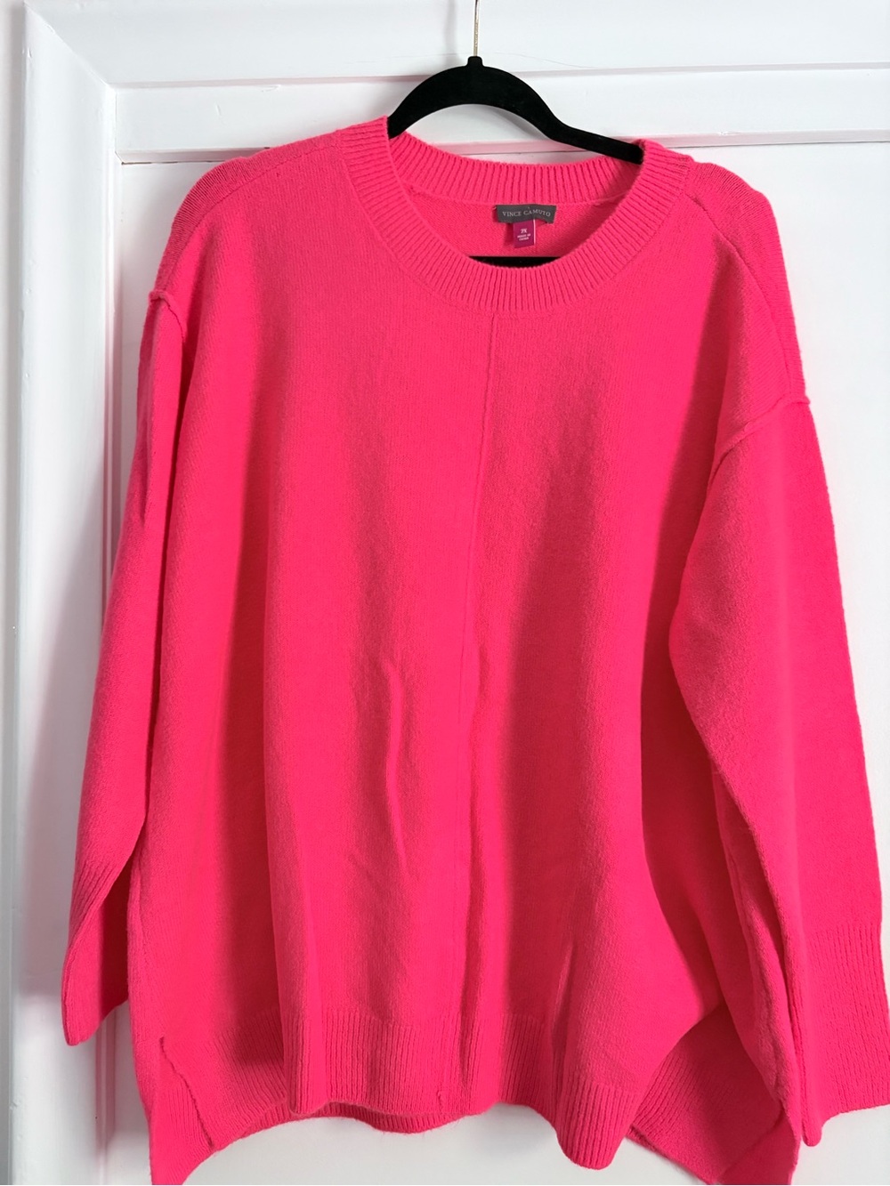 Vince Camuto Hot Pink Crewneck Sweater